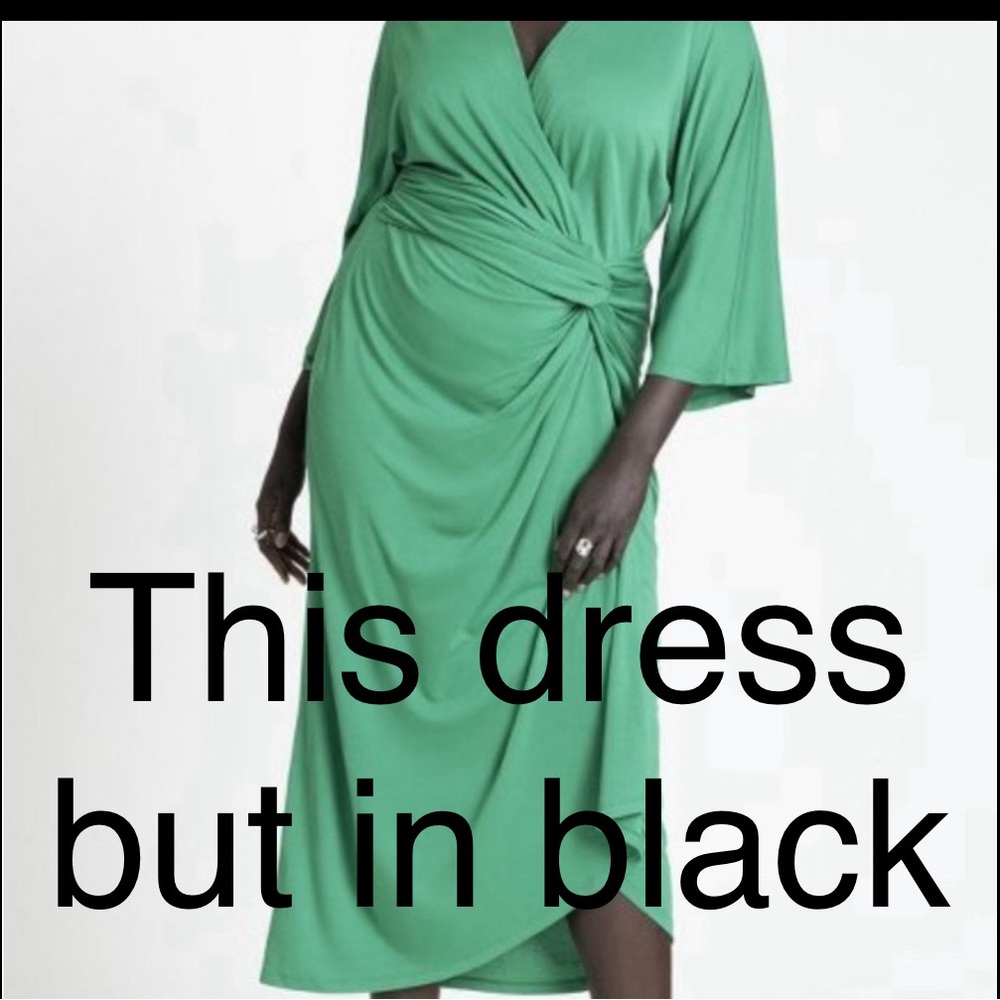 Plus size drape skirt dress